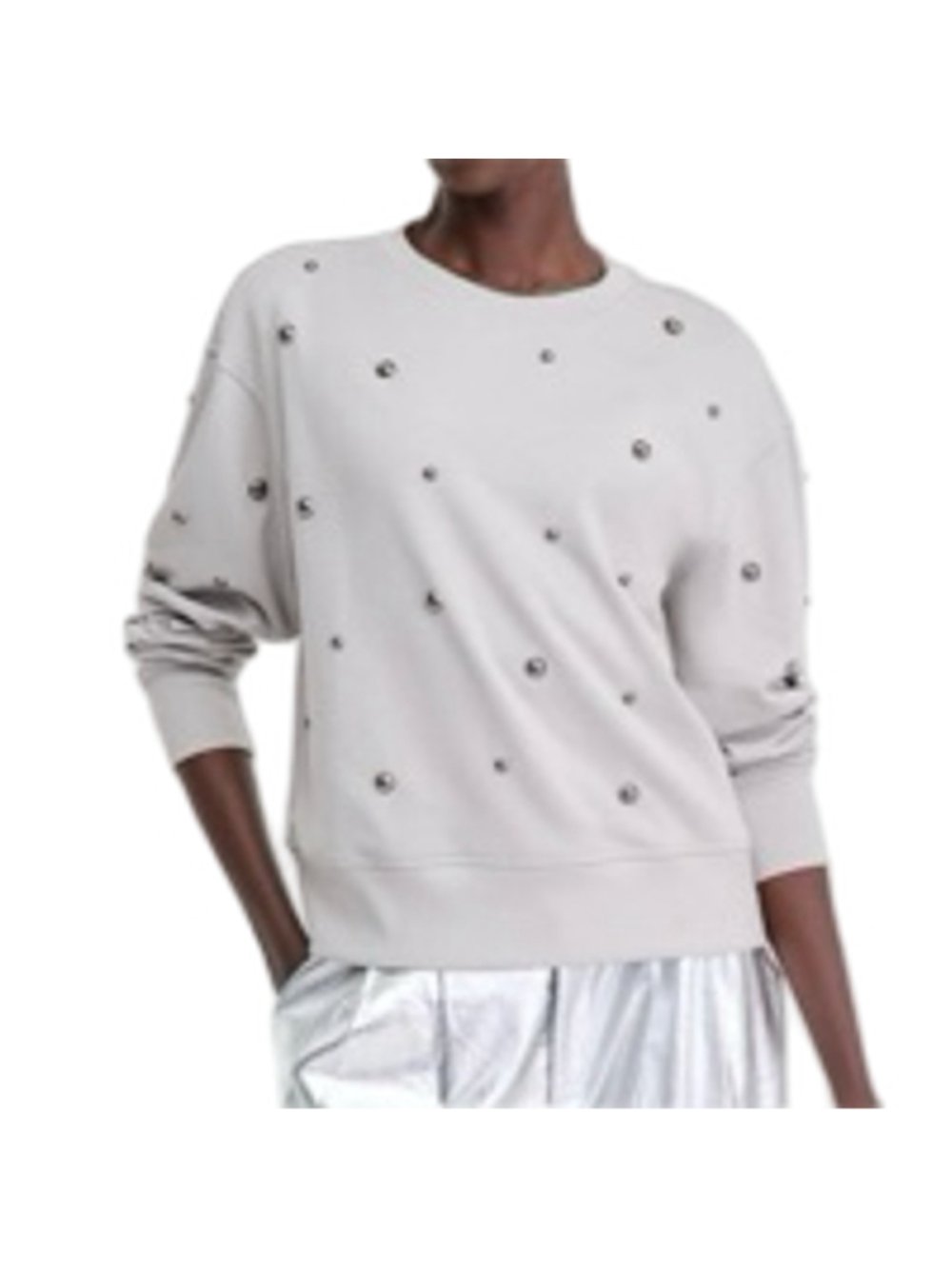 NWOT I.N.C. Women's Studded French Terry Sweatshirt SIZE MEDIUM